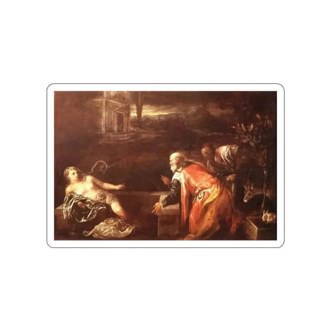 BASSANO, Jacopo - Susanna and the Elders (Artwork) STICKER Vinyl Die-Cut Decal - The Sticker Space