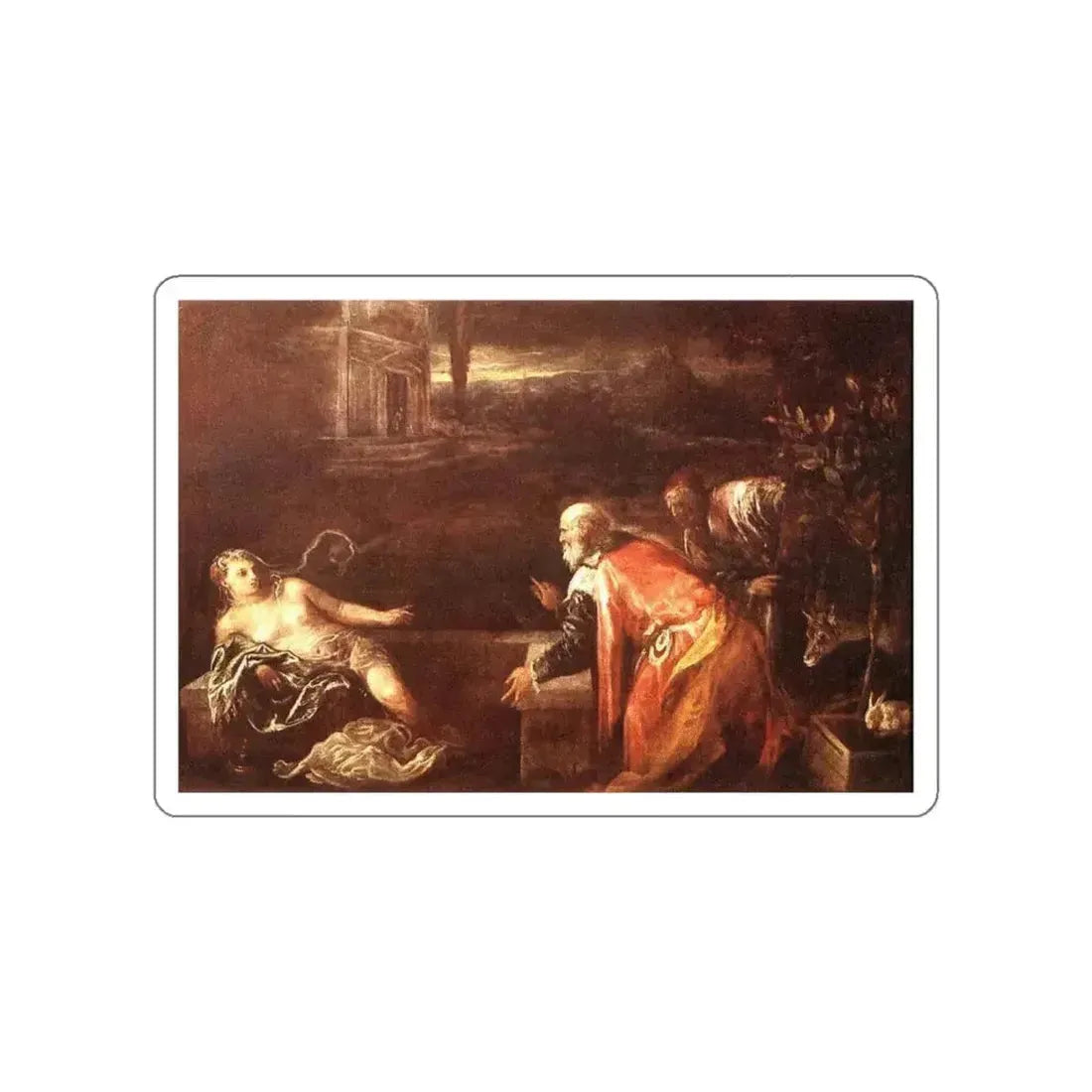BASSANO, Jacopo - Susanna and the Elders (Artwork) STICKER Vinyl Die-Cut Decal - The Sticker Space
