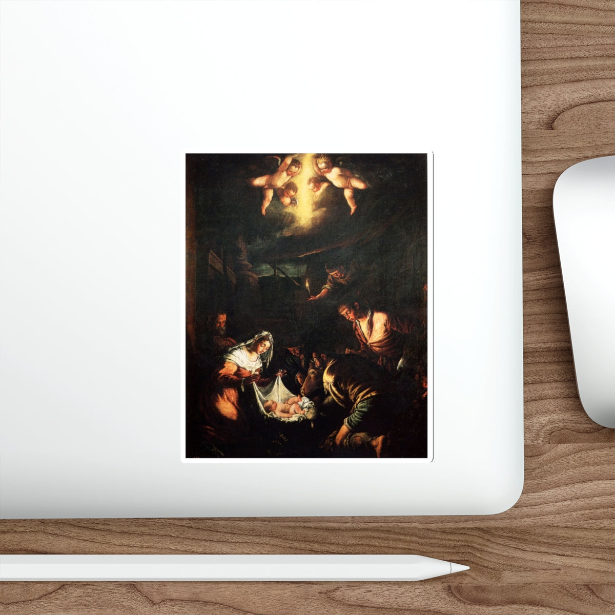 BASSANO, Jacopo - The Adoration of the Shepherds (Artwork) STICKER Vinyl Die-Cut Decal-The Sticker Space