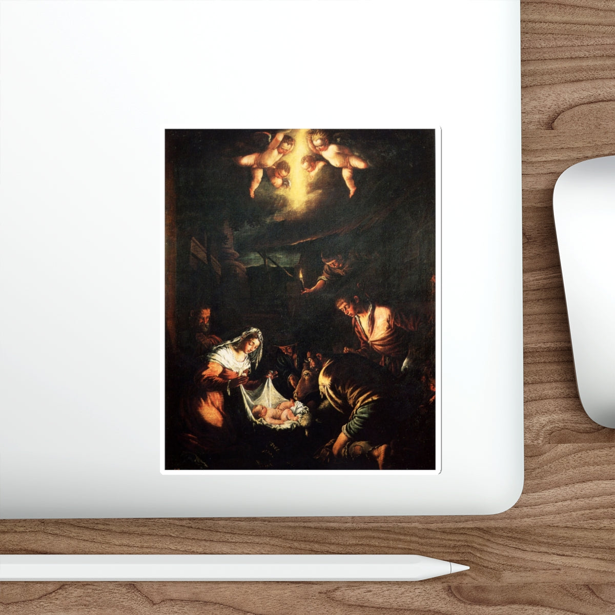 BASSANO, Jacopo - The Adoration of the Shepherds (Artwork) STICKER Vinyl Die-Cut Decal-The Sticker Space