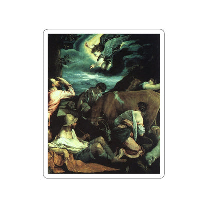 BASSANO, Jacopo - The Annunciation to the Shepherds (Artwork) STICKER Vinyl Die-Cut Decal-White-The Sticker Space