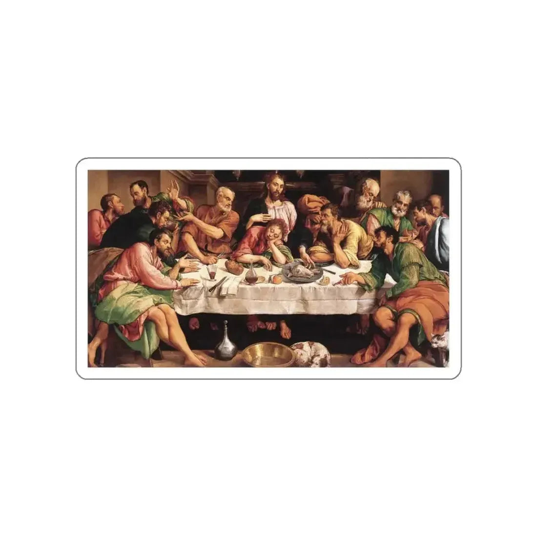 BASSANO, Jacopo - The Last Supper (Artwork) STICKER Vinyl Die-Cut Decal - The Sticker Space