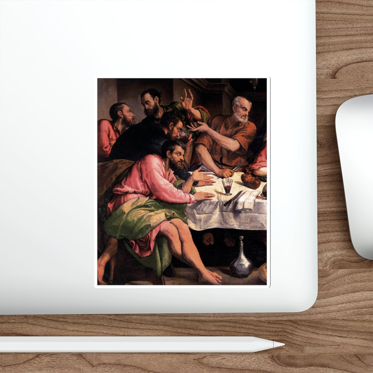 BASSANO, Jacopo - The Last Supper (detail) (Artwork) STICKER Vinyl Die-Cut Decal-The Sticker Space