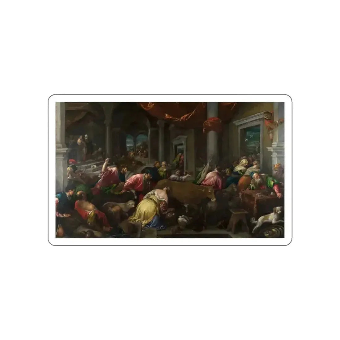 BASSANO, Jacopo - The Purification of the Temple2 (Artwork) STICKER Vinyl Die-Cut Decal - The Sticker Space