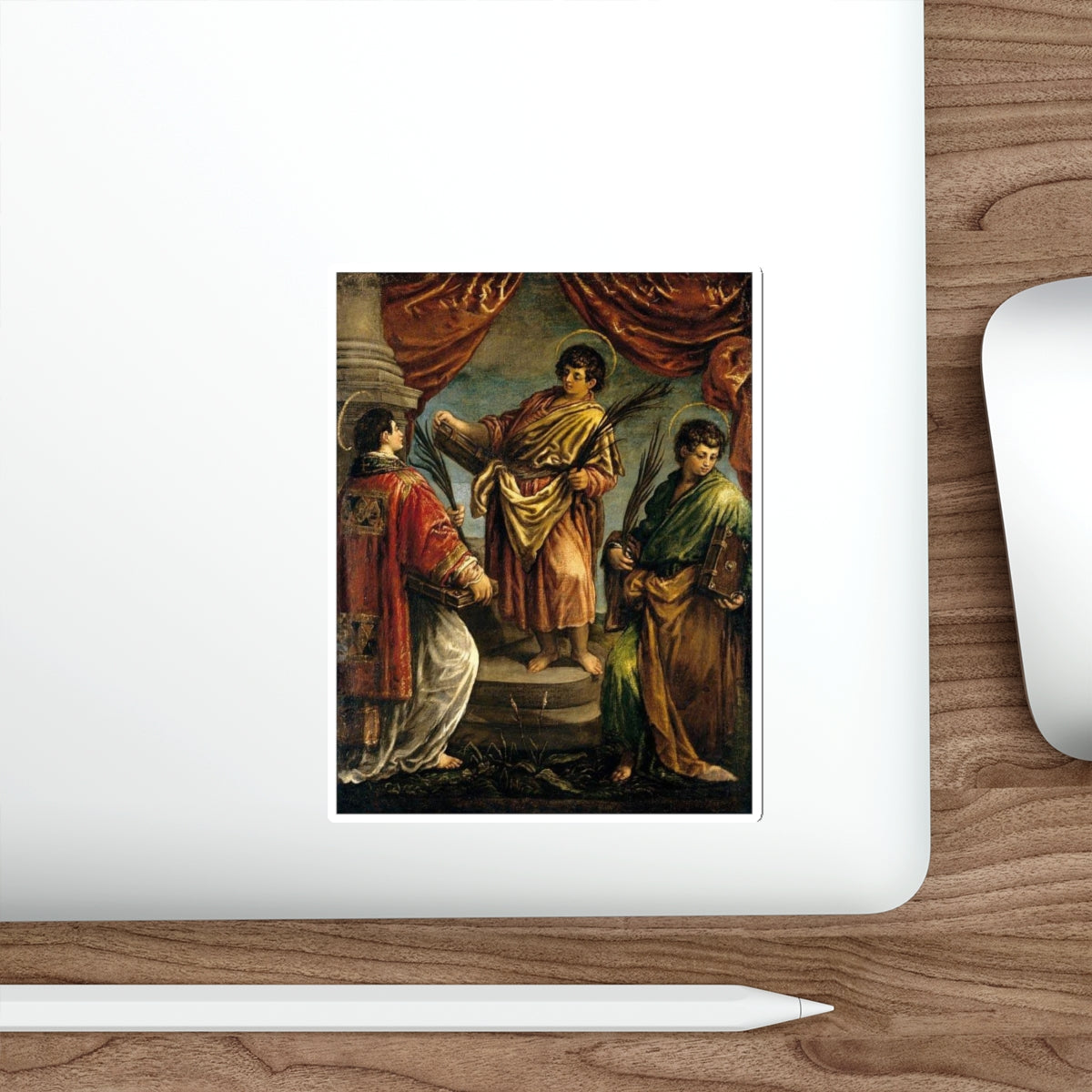 BASSANO, Jacopo - Three Martyr Saints (Artwork) STICKER Vinyl Die-Cut Decal-The Sticker Space