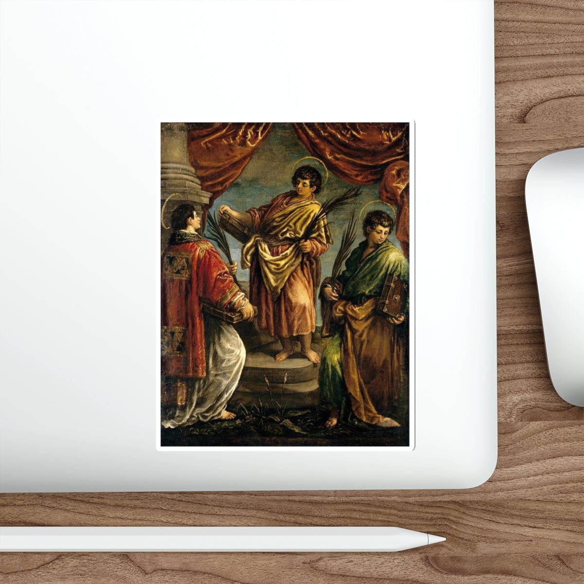 BASSANO, Jacopo - Three Martyr Saints (Artwork) STICKER Vinyl Die-Cut Decal-The Sticker Space