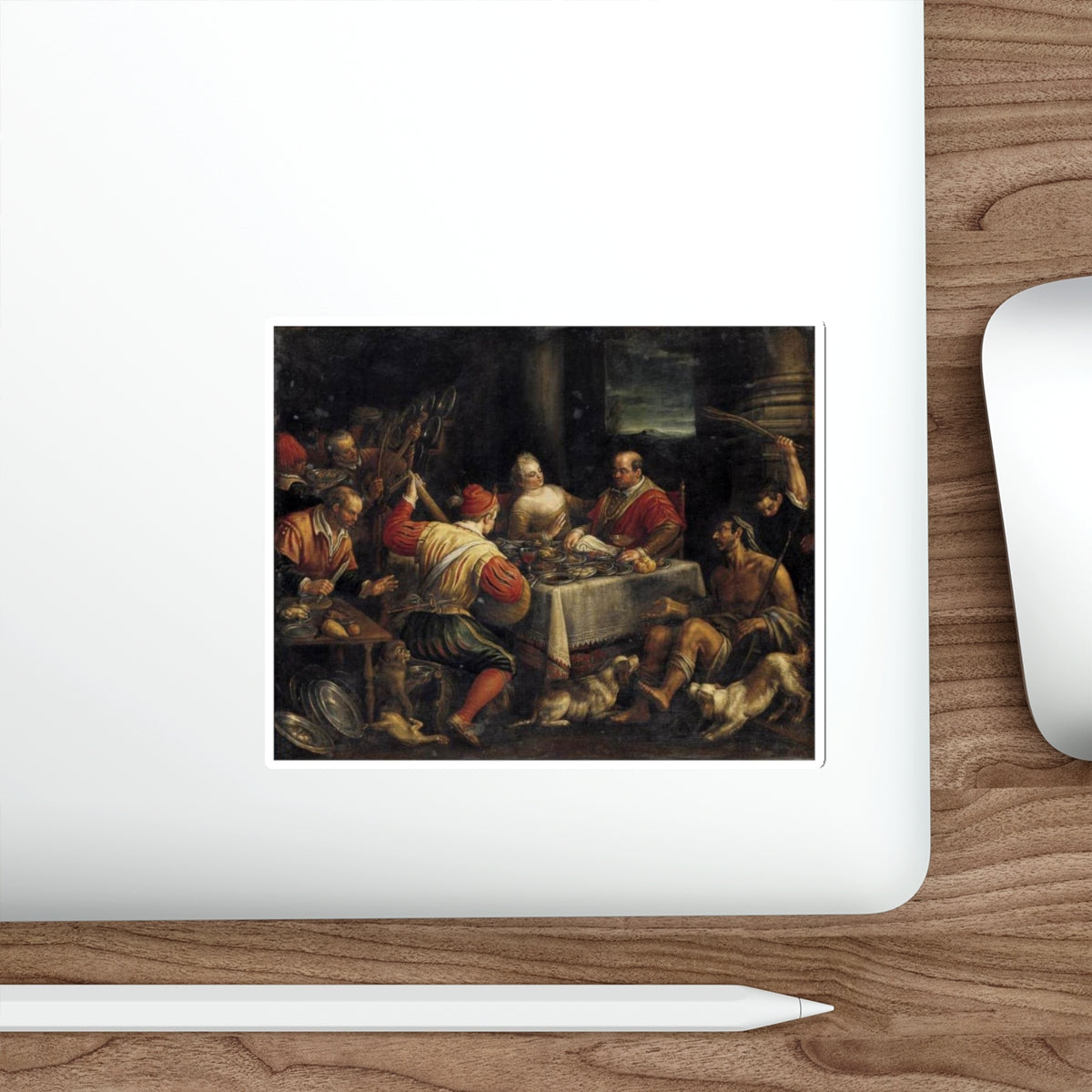 BASSANO, Leandro - Banquet Scene (Artwork) STICKER Vinyl Die-Cut Decal-The Sticker Space