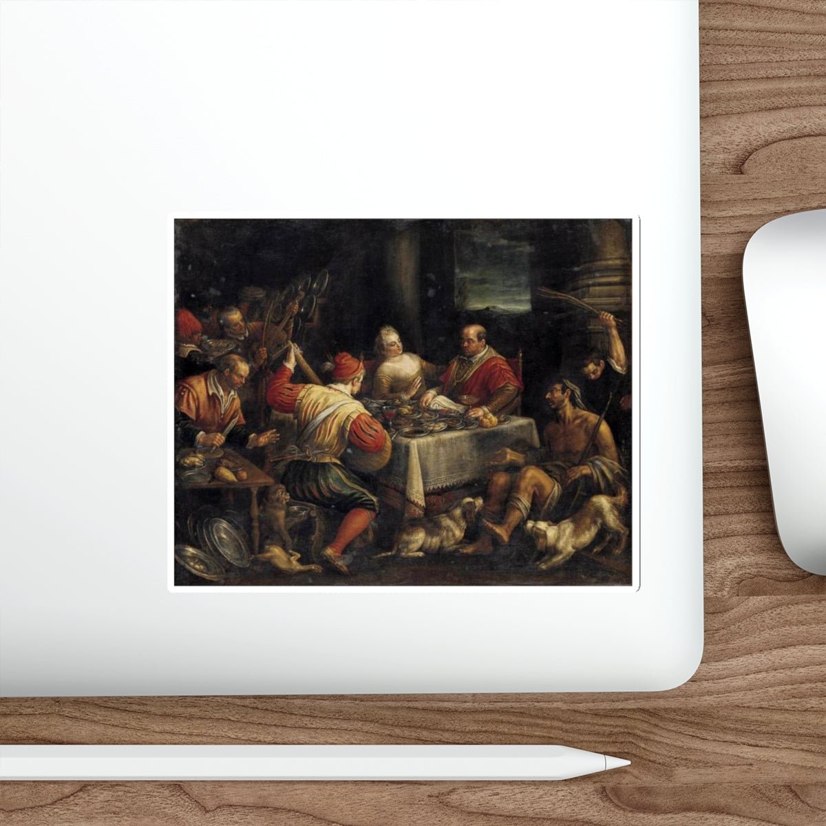 BASSANO, Leandro - Banquet Scene (Artwork) STICKER Vinyl Die-Cut Decal-The Sticker Space