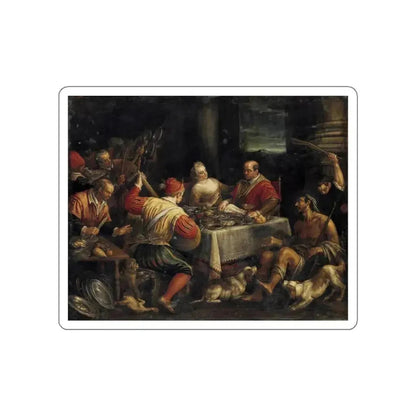BASSANO, Leandro - Banquet Scene (Artwork) STICKER Vinyl Die-Cut Decal White Die-Cut 3 Inch - The Sticker Space