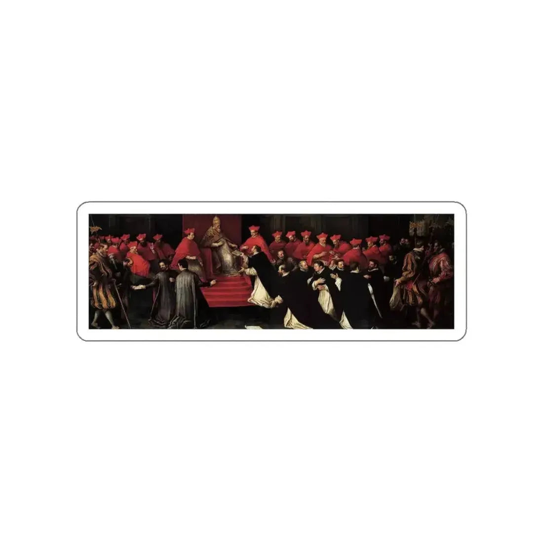 BASSANO, Leandro - Honorius III Approving the Rule of St Dominic in 1216 (Artwork) STICKER Vinyl Die-Cut Decal - The Sticker Space