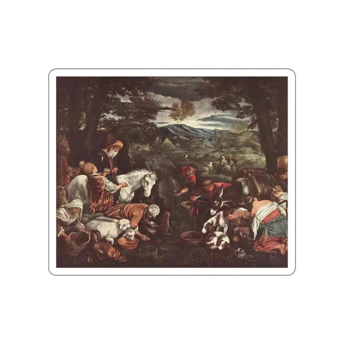 BASSANO, Leandro - Moses Striking the Rock (Artwork) STICKER Vinyl Die-Cut Decal White Die-Cut 4 Inch - The Sticker Space