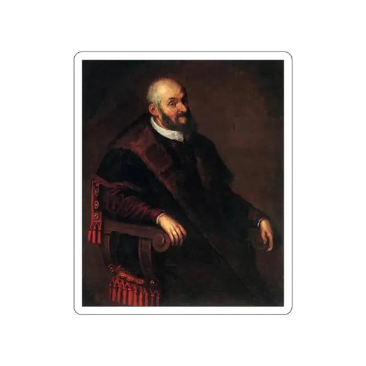 BASSANO, Leandro - Portrait of an Old Man (Artwork) STICKER Vinyl Die-Cut Decal White Die-Cut 2 Inch - The Sticker Space