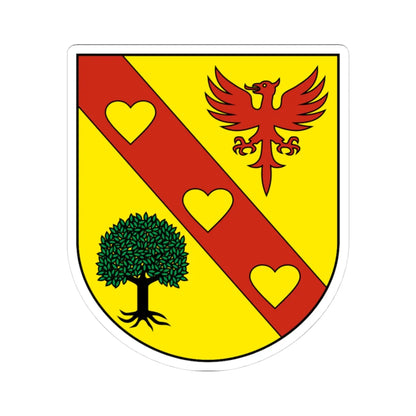 BasseAllaine-blazon (Switzerland) (Coat of Arms) STICKER Vinyl Kiss-Cut Decal 3 Inch White - The Sticker Space