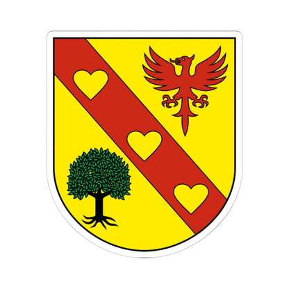 BasseAllaine-blazon (Switzerland) (Coat of Arms) STICKER Vinyl Kiss-Cut Decal 6 Inch White - The Sticker Space