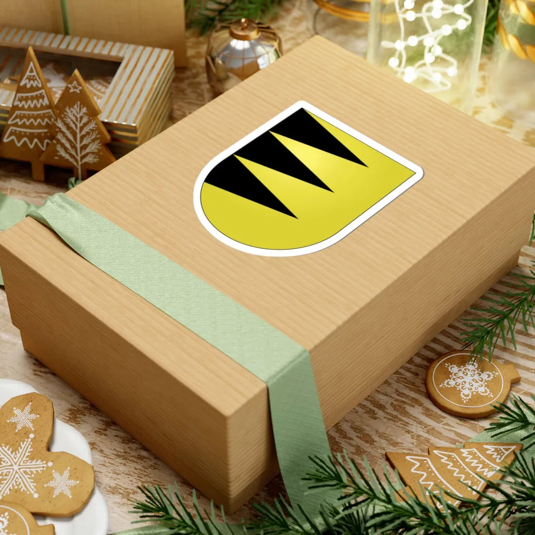 Bassecourt-coat of arms (Switzerland) (Coat of Arms) STICKER Vinyl Kiss-Cut Decal - The Sticker Space