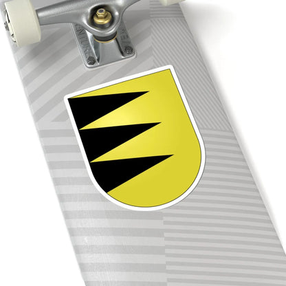 Bassecourt-coat of arms (Switzerland) (Coat of Arms) STICKER Vinyl Kiss-Cut Decal - The Sticker Space