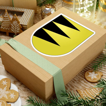 Bassecourt-coat of arms (Switzerland) (Coat of Arms) STICKER Vinyl Kiss-Cut Decal - The Sticker Space