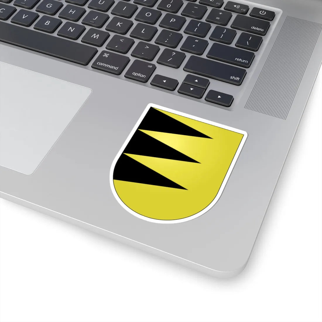 Bassecourt-coat of arms (Switzerland) (Coat of Arms) STICKER Vinyl Kiss-Cut Decal - The Sticker Space