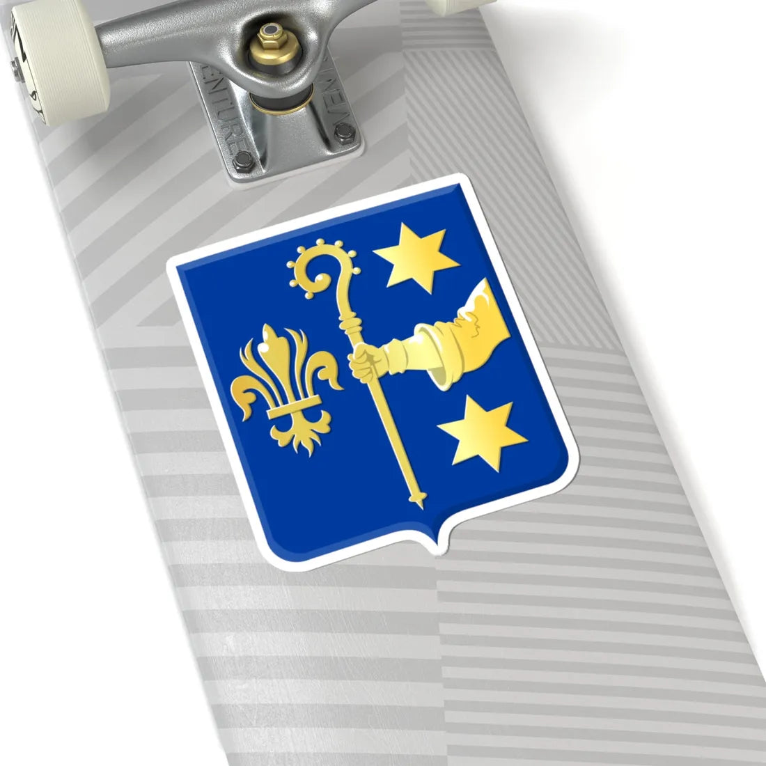 Bassenge wapen (Belgium) (Coat of Arms) STICKER Vinyl Kiss-Cut Decal - The Sticker Space