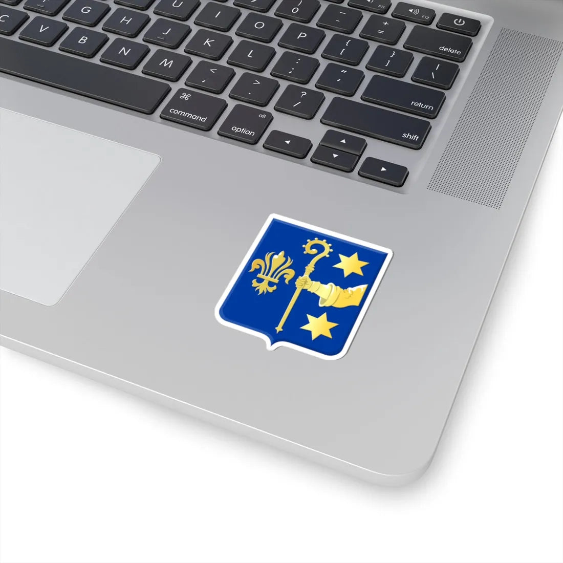 Bassenge wapen (Belgium) (Coat of Arms) STICKER Vinyl Kiss-Cut Decal - The Sticker Space
