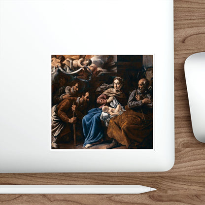 BASSETTI, Marcantonio - Adoration of the Shepherds (Artwork) STICKER Vinyl Die-Cut Decal-The Sticker Space