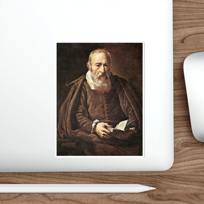 BASSETTI, Marcantonio - Portrait of an Old Man with Book (Artwork) STICKER Vinyl Die-Cut Decal-The Sticker Space