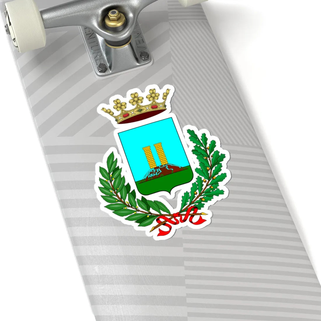 Bastia Mondovì-Stemma (Italy) (Coat of Arms) STICKER Vinyl Kiss-Cut Decal - The Sticker Space