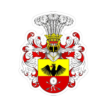 Bastian COA (Poland) (Coat of Arms) STICKER Vinyl Kiss-Cut Decal 4 Inch White - The Sticker Space