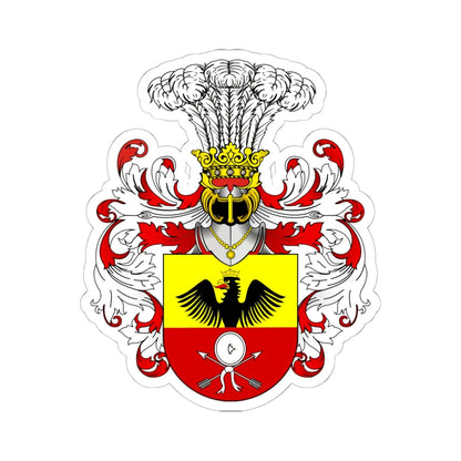 Bastian COA (Poland) (Coat of Arms) STICKER Vinyl Kiss-Cut Decal 6 Inch White - The Sticker Space