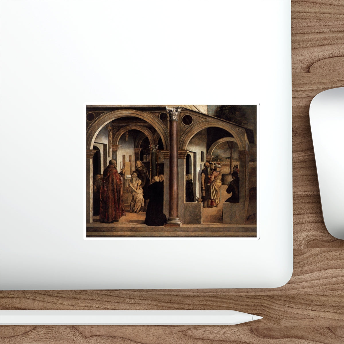 BASTIANI, Lazzaro - Communion of St Jerome (Artwork) STICKER Vinyl Die-Cut Decal-The Sticker Space