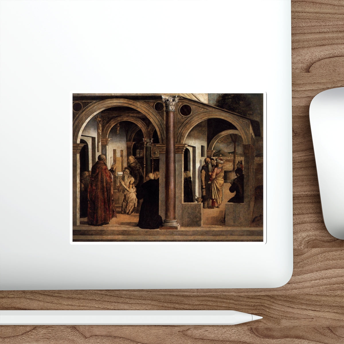 BASTIANI, Lazzaro - Communion of St Jerome (Artwork) STICKER Vinyl Die-Cut Decal-The Sticker Space