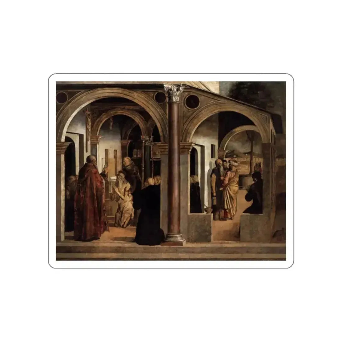 BASTIANI, Lazzaro - Communion of St Jerome (Artwork) STICKER Vinyl Die-Cut Decal - The Sticker Space