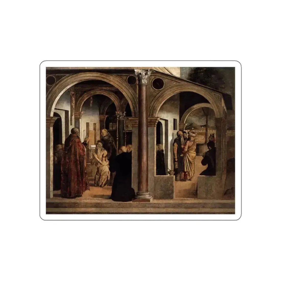 BASTIANI, Lazzaro - Communion of St Jerome (Artwork) STICKER Vinyl Die-Cut Decal - The Sticker Space