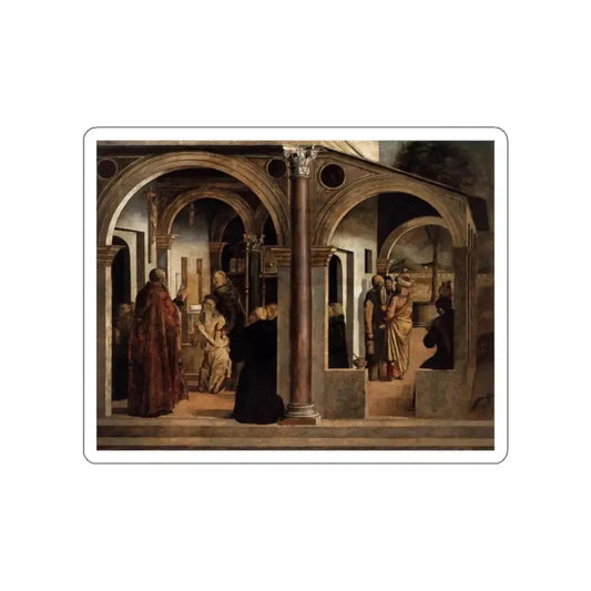 BASTIANI, Lazzaro - Communion of St Jerome (Artwork) STICKER Vinyl Die-Cut Decal White Die-Cut 2 Inch - The Sticker Space