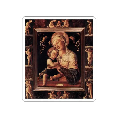 BASTIANI, Lazzaro - Madonna and Child in Painted Frame (Artwork) STICKER Vinyl Die-Cut Decal - The Sticker Space