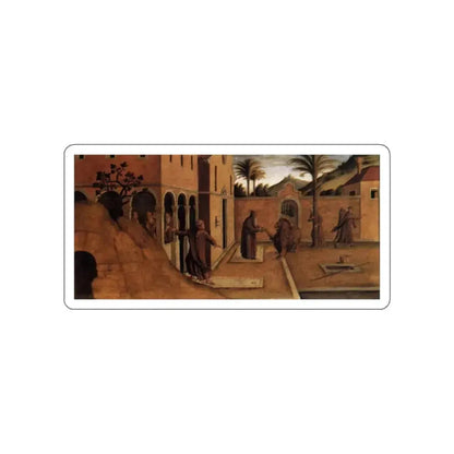 BASTIANI, Lazzaro - St Jerome Bringing the Lion to the Convent (Artwork) STICKER Vinyl Die-Cut Decal White Die-Cut 2 Inch - The Sticker Space