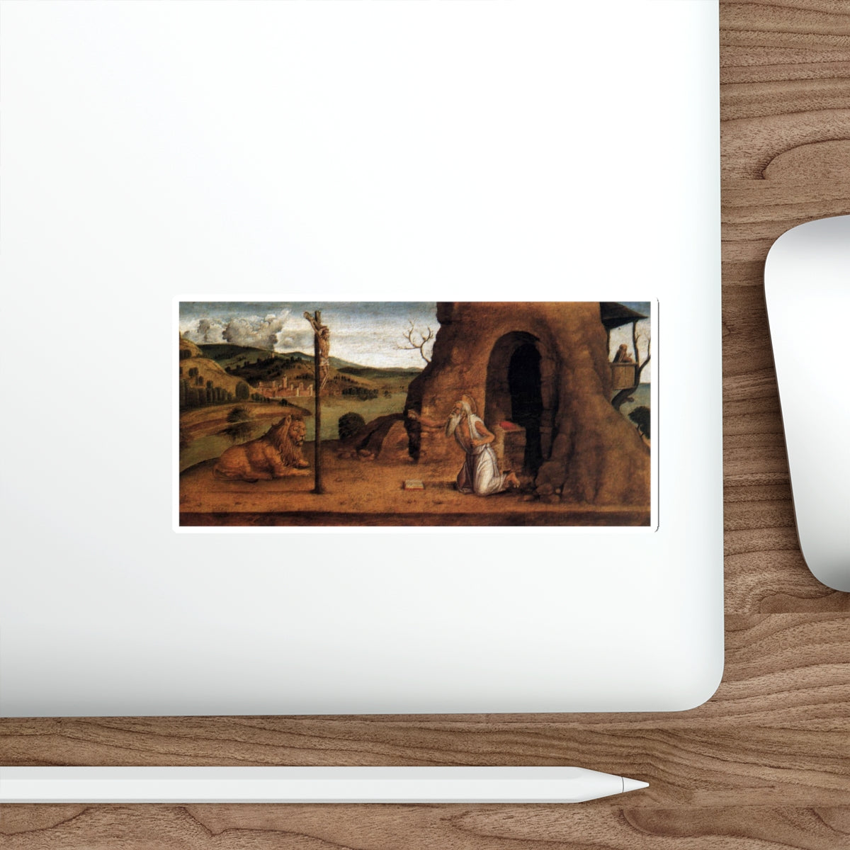 BASTIANI, Lazzaro - St Jerome in the Desert (Artwork) STICKER Vinyl Die-Cut Decal-The Sticker Space