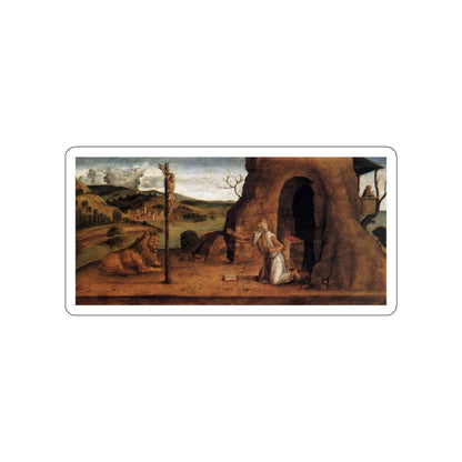 BASTIANI, Lazzaro - St Jerome in the Desert (Artwork) STICKER Vinyl Die-Cut Decal-White-The Sticker Space