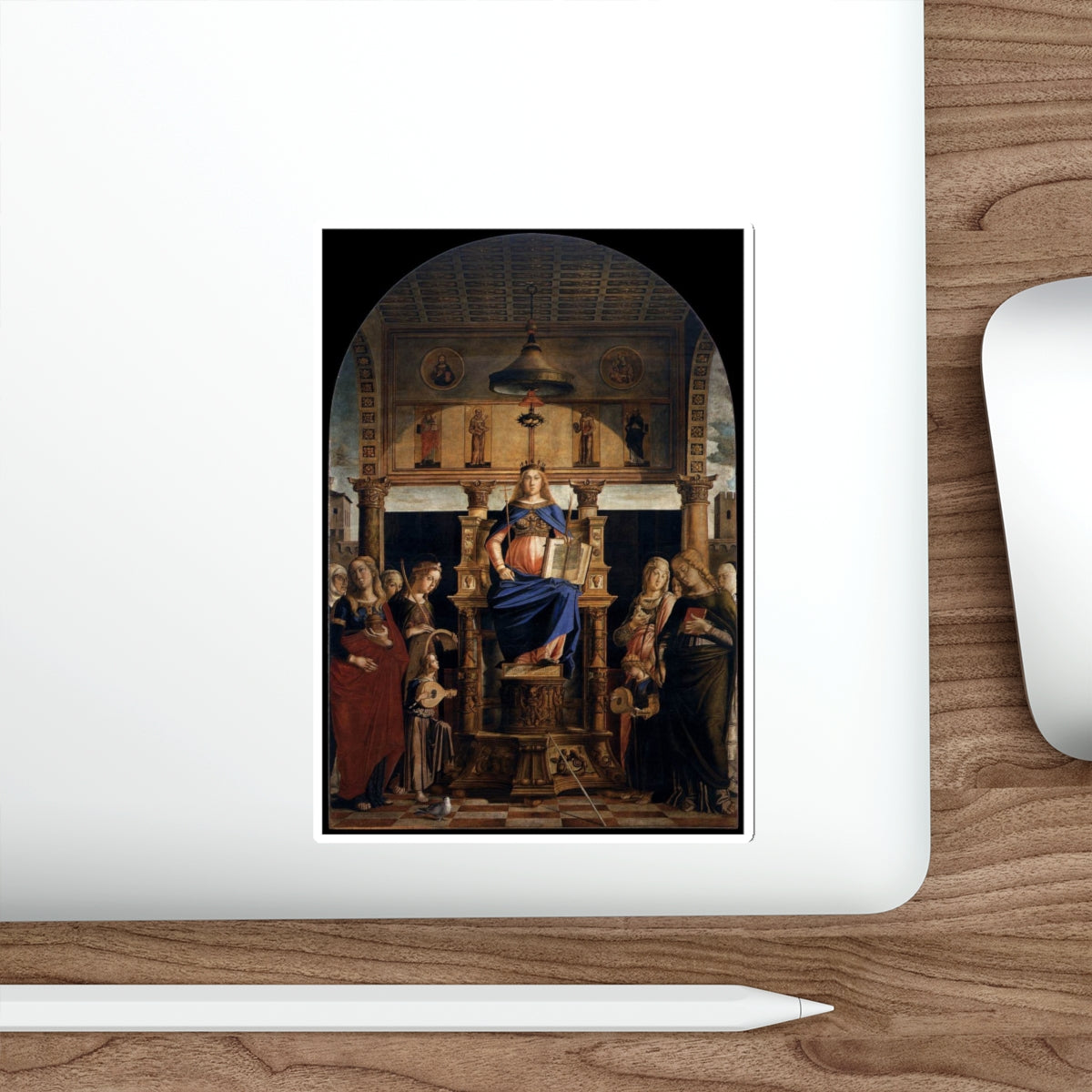 BASTIANI, Lazzaro - St Veneranda Enthroned (Artwork) STICKER Vinyl Die-Cut Decal-The Sticker Space