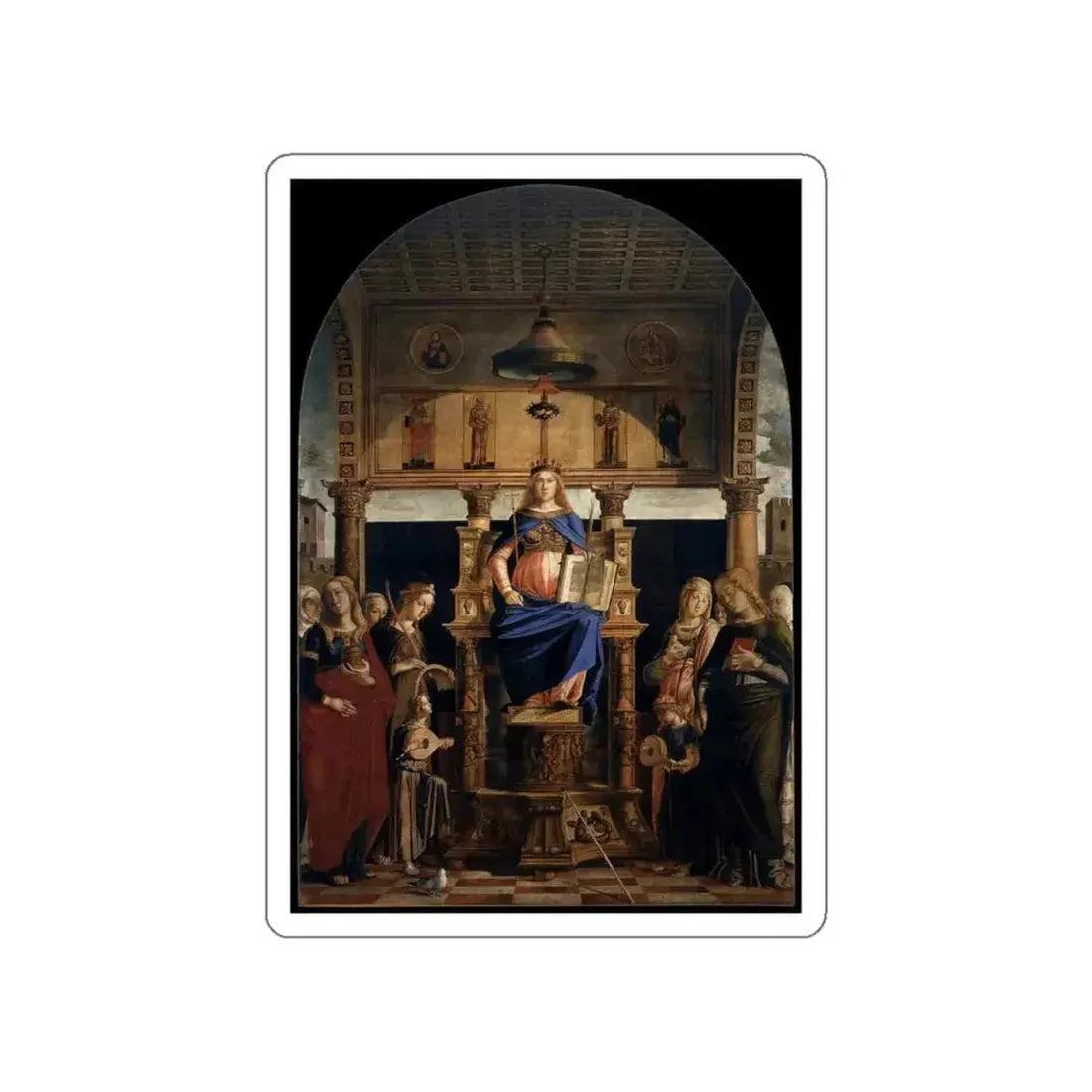 BASTIANI, Lazzaro - St Veneranda Enthroned (Artwork) STICKER Vinyl Die-Cut Decal - The Sticker Space