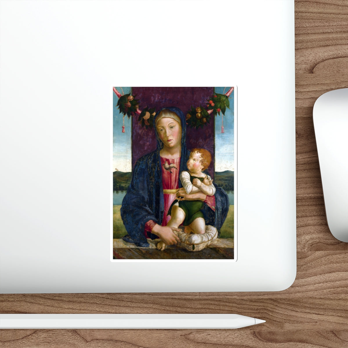 BASTIANI, Lazzaro - The Virgin and Child (Artwork) STICKER Vinyl Die-Cut Decal-The Sticker Space