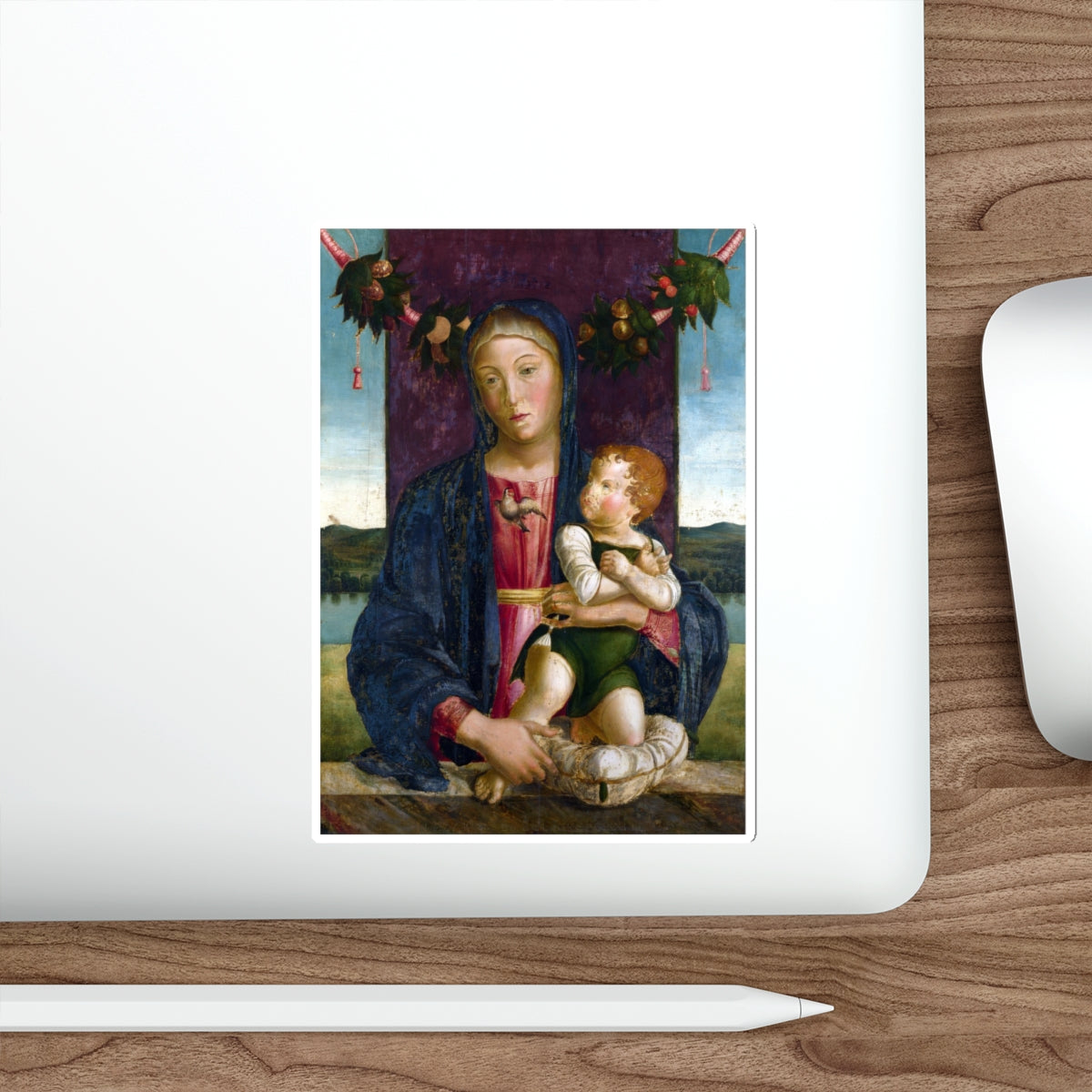 BASTIANI, Lazzaro - The Virgin and Child (Artwork) STICKER Vinyl Die-Cut Decal-The Sticker Space