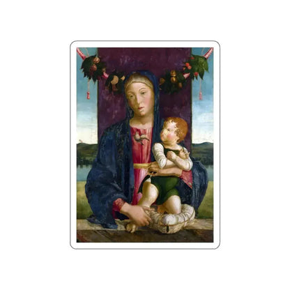 BASTIANI, Lazzaro - The Virgin and Child (Artwork) STICKER Vinyl Die-Cut Decal White Die-Cut 5 Inch - The Sticker Space
