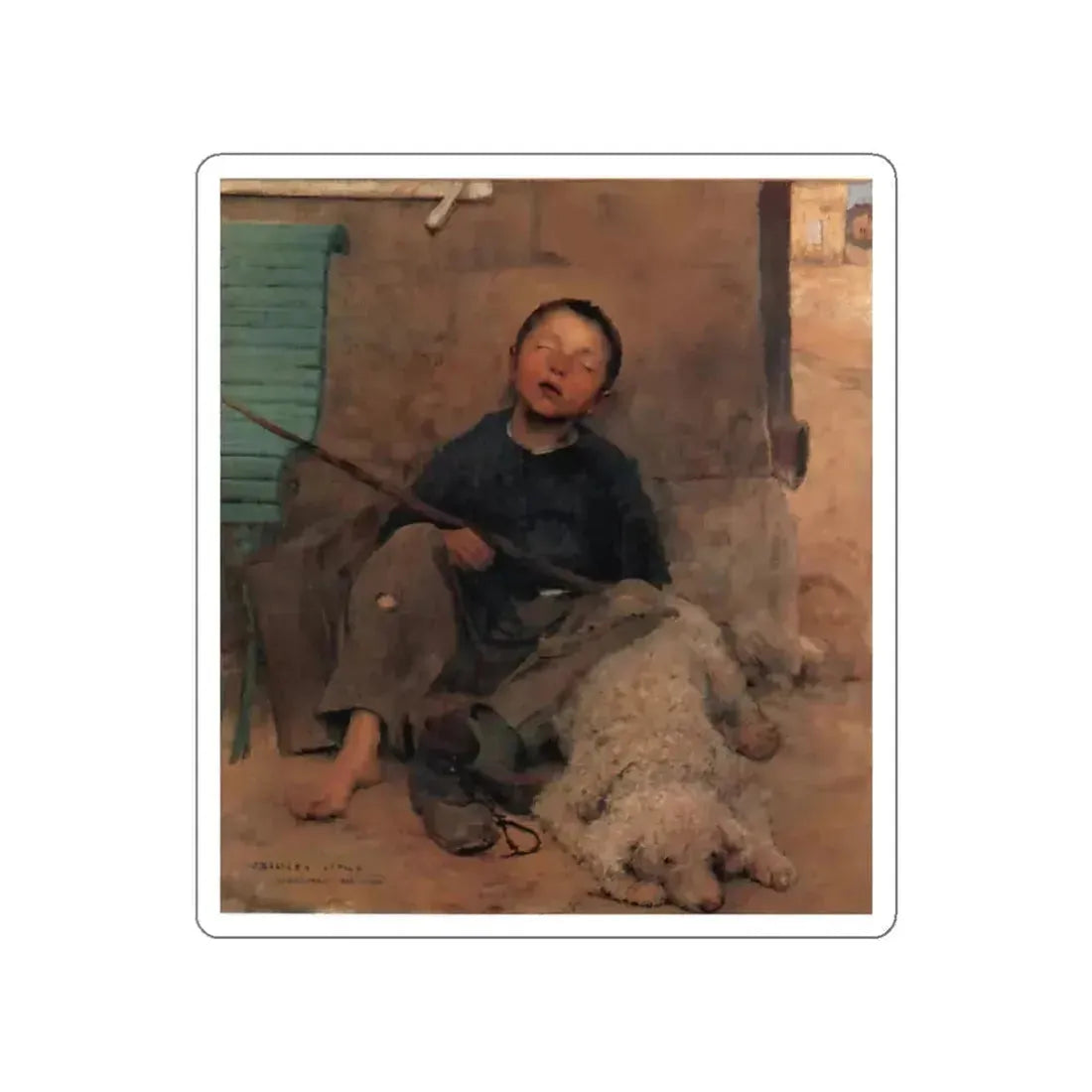 Bastien-Lepage , Jules - 1 (Artwork) STICKER Vinyl Die-Cut Decal White Die-Cut 5 Inch - The Sticker Space