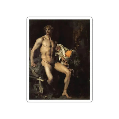 Bastien-Lepage , Jules - Achilles and Priam (Artwork) STICKER Vinyl Die-Cut Decal White Die-Cut 6 Inch - The Sticker Space