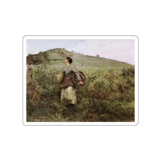 Bastien-Lepage , Jules - At Harvest Time (Artwork) STICKER Vinyl Die-Cut Decal White Die-Cut 2 Inch - The Sticker Space