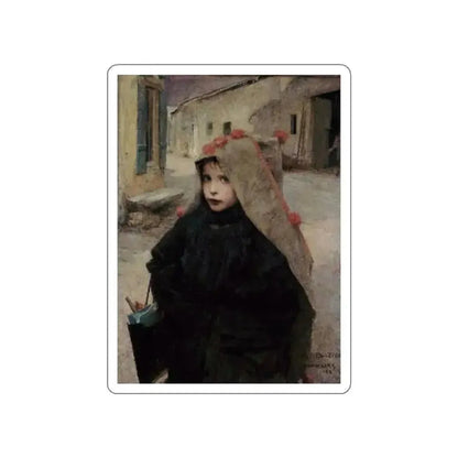 Bastien-Lepage , Jules - Going to School (Artwork) STICKER Vinyl Die-Cut Decal - The Sticker Space