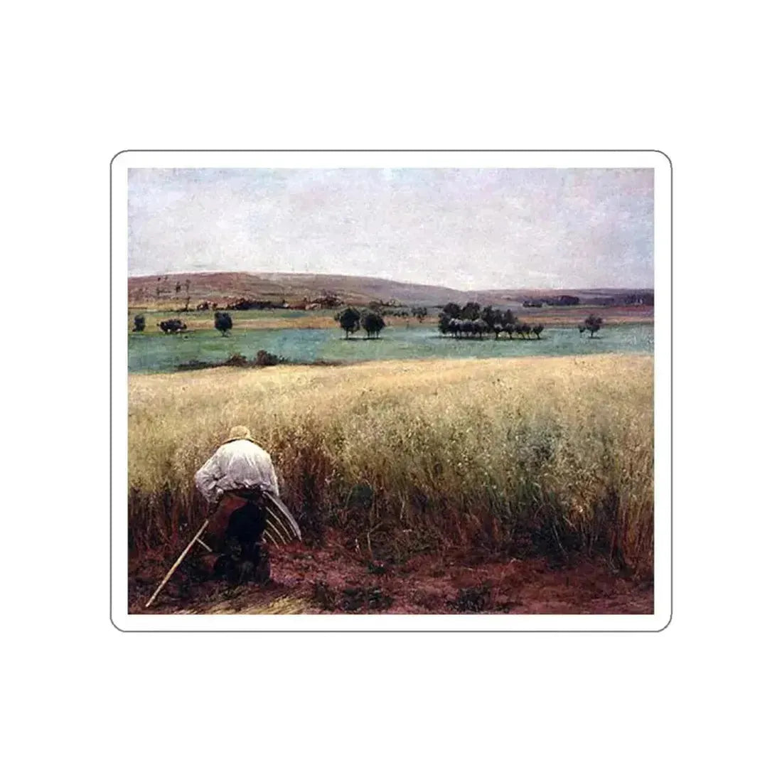 Bastien-Lepage , Jules - les bles murs (Artwork) STICKER Vinyl Die-Cut Decal White Die-Cut 5 Inch - The Sticker Space