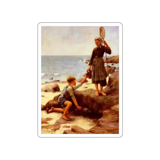 Bastien-Lepage , Jules - Les Enfants Pecheurs (Artwork) STICKER Vinyl Die-Cut Decal White Die-Cut 2 Inch - The Sticker Space