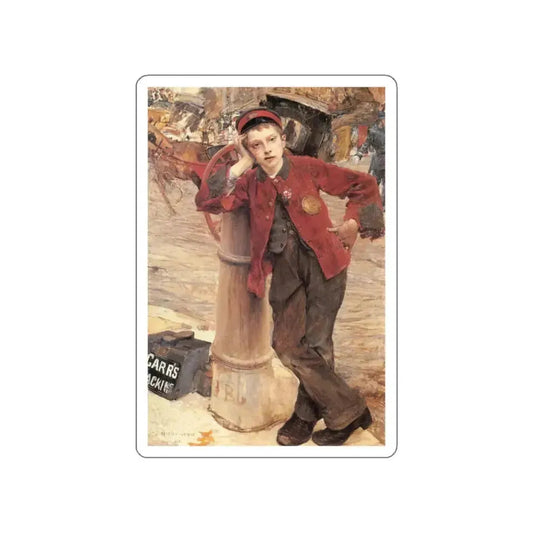 Bastien-Lepage , Jules - The London Bootblack (Artwork) STICKER Vinyl Die-Cut Decal White Die-Cut 2 Inch - The Sticker Space